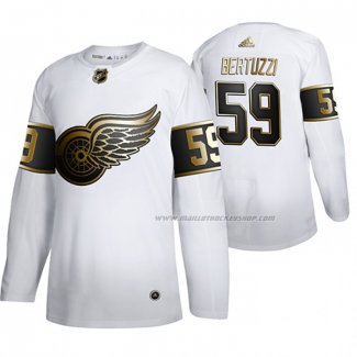 Maillot Hockey Golden Edition Detroit Red Wings Tyler Bertuzzi Authentique Blanc