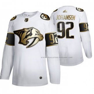 Maillot Hockey Golden Edition Nashville Predators Ryan Johansen Limited Blanc