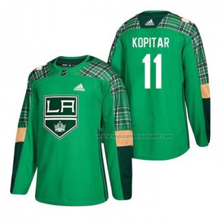 Maillot Hockey Los Angeles Kings Anze Kopitar 2018 Dia de San Patricio Vert