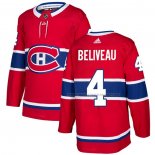Maillot Hockey Montreal Canadiens Jean Beliveau Domicile Authentique Rouge