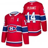 Maillot Hockey Montreal Canadiens Tomas Plekanec Authentique Domicile 2018 Rouge