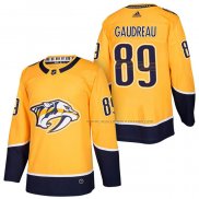 Maillot Hockey Nashville Predators Frederick Gaudreau Authentique Domicile 2018 Jaune