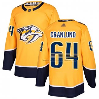 Maillot Hockey Nashville Predators Mikael Granlund Domicile Authentique Jaune