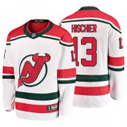 Maillot Hockey New Jersey Devils Nico Hischier Alterner Breakaway Blanc