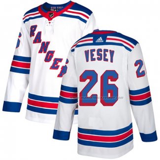 Maillot Hockey New York Rangers Jimmy Vesey Road Authentique Blanc