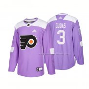 Maillot Hockey Philadelphia Flyers Radko Gudas Authentique 2018 Fights Cancer Volet