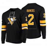 Maillot Hockey Pittsburgh Penguins Chad Ruhwedel Platinum Noir