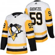 Maillot Hockey Pittsburgh Penguins Jake Guentzel Authentique Exterieur 2018 Blanc