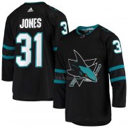 Maillot Hockey San Jose Sharks Martin Jones Alterner Authentique Noir