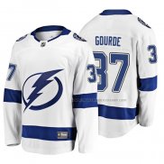 Maillot Hockey Tampa Bay Lightning Yanni Gourde 2019 Exterieur Breakaway Blanc