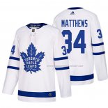 Maillot Hockey Toronto Maple Leafs Auston Matthews Exterieur 2017-2018 Blanc