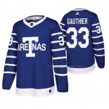 Maillot Hockey Toronto Maple Leafs Frederik Gauthier Throwback Authentique Bleu