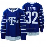 Maillot Hockey Toronto Maple Leafs Josh Leivo 1918 Arenas Throwback Bleu