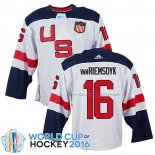 Maillot Hockey USA James Van Riemsdyk Premier 2016 World Cup Blanc