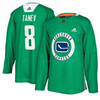 Maillot Hockey Vancouver Canucks Christopher Tanev New Season Practice Vert