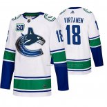 Maillot Hockey Vancouver Canucks Jake Virtanen 2019-20 Exterieur Authentique Blanc