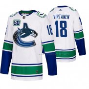 Maillot Hockey Vancouver Canucks Jake Virtanen 2019-20 Exterieur Authentique Blanc