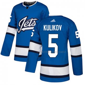 Maillot Hockey Winnipeg Jets Dmitry Kulikov Alterner Authentique Bleu