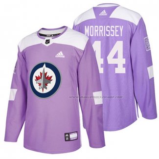 Maillot Hockey Winnipeg Jets Josh Morrissey 2018 Fights Cancer Volet