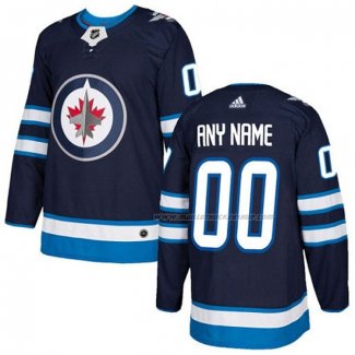 Maillot Hockey Winnipeg Jets Personnalise Domicile Bleu