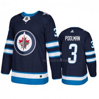 Maillot Hockey Winnipeg Jets Tucker Poolman Domicile Authentique Bleu