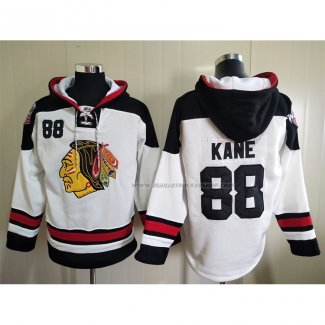 Veste a Capuche Chicago Blackhawks Patrick Kane Blanc