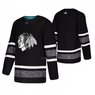 Maillot Hockey 2019 All Star Chicago Blackhawks Blank Noir