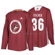 Maillot Hockey Arizona Coyotes Christian Fischer New Season Practice Maroon