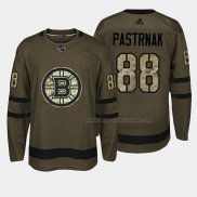 Maillot Hockey Boston Bruins David Pastrnak 2018 Salute To Service Vert Militar