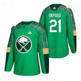 Maillot Hockey Buffalo Sabres Kyle Okposo 2018 Dia de San Patricio Vert