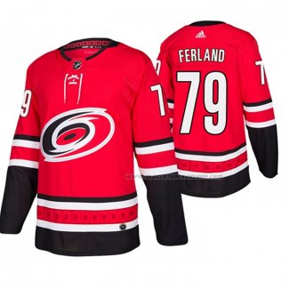 Maillot Hockey Carolina Hurricanes Micheal Ferland Domicile Authentique Rouge