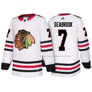 Maillot Hockey Chicago Blackhawks Brent Seabrook Exterieur 2018 Blanc