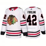 Maillot Hockey Chicago Blackhawks Gustav Forsling 2018 Blanc