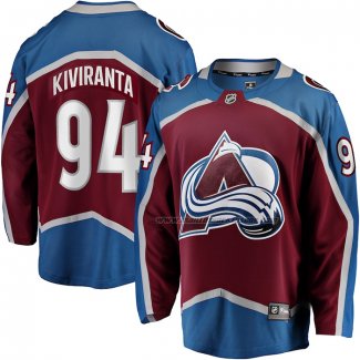 Maillot Hockey Colorado Avalanche Joel Kiviranta Domicile Premier Breakaway Marron