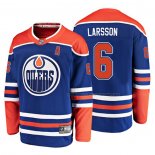 Maillot Hockey Edmonton Oilers Adam Larsson Alterner Breakaway Bleu