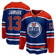 Maillot Hockey Edmonton Oilers Mattias Janmark Domicile Breakaway Bleu