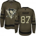 Maillot Hockey Enfant Pittsburgh Penguins Sidney Crosby 2018 Salute To Service Vert Militar