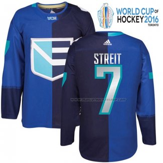 Maillot Hockey Europa Mark Streit Premier 2016 World Cup Bleu