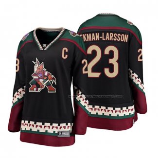 Maillot Hockey Femme Arizona Coyotes Oliver Ekman Larsson Heritage Alterner Breakaway Noir