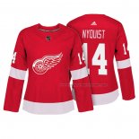 Maillot Hockey Femme Detroit Red Wings Gustav Nyquist Authentique Joueur Rouge