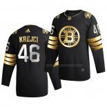 Maillot Hockey Golden Edition Boston Bruins David Krejci Limited Authentique 2020-21 Noir
