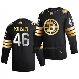 Maillot Hockey Golden Edition Boston Bruins David Krejci Limited Authentique 2020-21 Noir