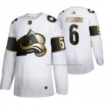 Maillot Hockey Golden Edition Colorado Avalanche Erik Johnson Limited Blanc