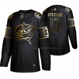 Maillot Hockey Golden Edition Columbus Blue Jackets Cam Atkinson Authentique Noir