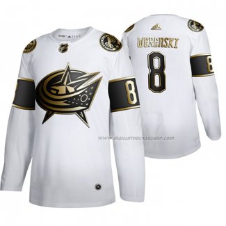 Maillot Hockey Golden Edition Columbus Blue Jackets Zach Werenski Authentique Blanc