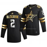 Maillot Hockey Golden Edition Dallas Stars Jamie Oleksiak Limited Authentique 2020-21 Noir