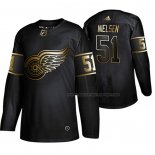 Maillot Hockey Golden Edition Detroit Red Wings Frans Nielsen Authentique Noir