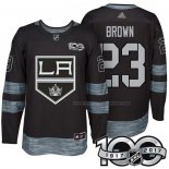 Maillot Hockey Los Angeles Kings Dustin Brown 1917-2017 100th Anniversaire Noir