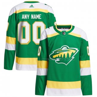 Maillot Hockey Minnesota Wild Alterner Primegreen Authentique Personnalise 2023-24 Vert