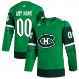 Maillot Hockey Montreal Canadiens 2023 St. Patrick's Day Authentique Personnalise Vert